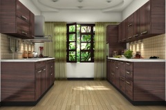 Brown-colour-modular-kitchen